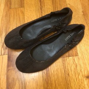 Blake Scott black flats size 7